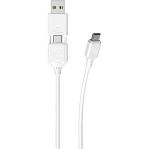 Scosche CCA4WT-SP Strikeline 2-in-1 Charge & Sync Cable - SCOSCHE