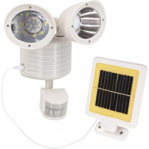 GloboStar 71508 Λευκό Αυτόνομο Ηλιακό Φωτιστικό LED SMD 10W 150lm με Ενσωματωμένη Μπαταρία 1200mAh - Φωτοβολταϊκό Πάνελ με Αισθητήρα Ημέρας-Νύχτας και PIR Αισθητήρα Κίνησης Αδιάβροχο IP54 Ψυχρό Λευκό 6000K.( 3 άτοκες δόσεις.)