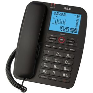 Telco Ενσύρματο τηλέφωνο με αναγνώριση κλήσης Μαύρο GCE6215