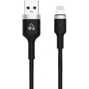 POWERTECH καλώδιο USB σε Lightning metal PTR-0095, 15W 3A, 1m, μαύρο PTR-0095.