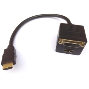HDMI Splitter M to HDMI/DVI F Aculine AD-043 AD043