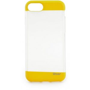 Roar fit up premium jelly case for Apple iphone 7/8 - clear/Yellow.