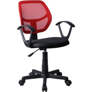 ArteLibre Καρέκλα Γραφείου ΑΥΡΑ Κόκκινο/Μαύρο Mesh 51x50x79-91cm.( 3 άτοκες δόσεις.)