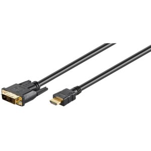 GOOBAY καλώδιο DVI-D σε HDMI 51579, 1m, μαύρο 51579.