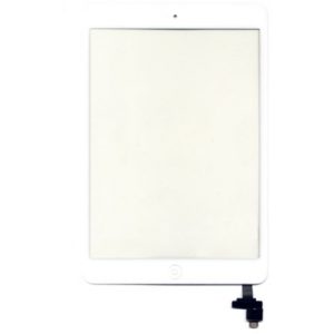 Τζαμι Για Apple iPad mini 1 / 2 Με Home Button Ασπρο Grade A. (0009093292)