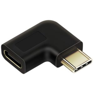 CABLETIME αντάπτορας USB Type-C αρσενικό σε θηλυκό, γωνιακός, μαύρος 5210131038567.