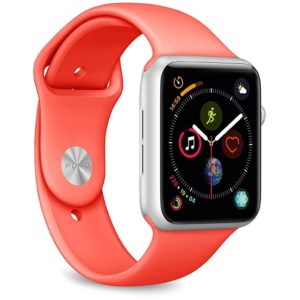 Puro Apple Watch Band 3pcs SET 42-44mm Bands sizes included S/M & M/L - Koραλλί