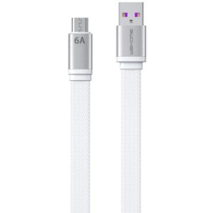 Charging Cable WK Micro White 1,5m WDC-156 6A