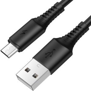 Καλώδιο σύνδεσης Borofone BX47 Coolway USB σε Micro-USB 2.4A 1μ Μαύρο.