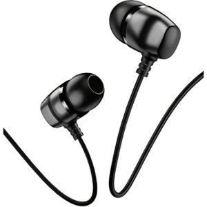 USAMS earphones με μικρόφωνο EP-36, 10mm, 3.5mm, 1.2m, μαύρα HSEP3601.