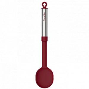 Terraillon GR13859 Κουτάλα με Εργονομική λαβή Inox/Κόκκινο Premium Spoon.