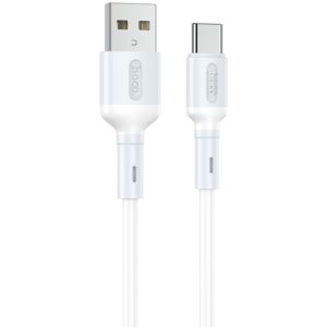 Καλώδιο Σύνδεσης Hoco X65 Prime USB σε USB-C για Γρήγορη Φόρτιση και Μεταφορά Δεδομένων 2.4A Λευκό 1μ.