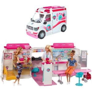 Mattel Barbie Large Ambulance Hospital Care Clinic Rescue Vehicle (FRM19).( 3 άτοκες δόσεις.)