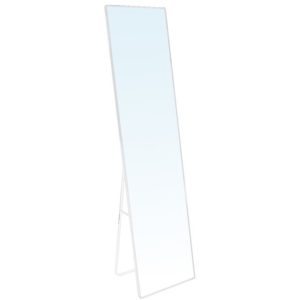 DAYTON Καθρέπτης Δαπέδου - Τοίχου Αλουμίνιο, Απόχρωση Άσπρο 40x33x160cm Ε7182,3.( 3 άτοκες δόσεις.)