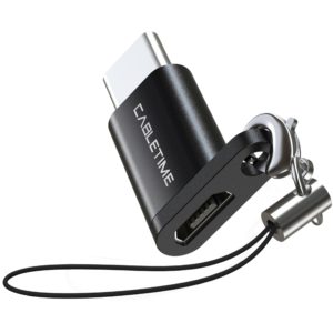 CABLETIME αντάπτορας USB Type-C σε USB Micro CMBF, μαύρος 5210131038468.