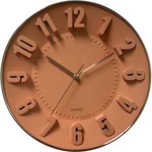 ArteLibre Ρολόι Τοίχου Κεραμιδί Πλαστικό Φ28.5x4.5cm.