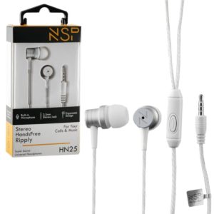 NSP HN25 White In ear ακουστικά ψείρες Hands Free.
