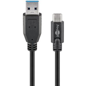 GOOBAY καλώδιο USB 3.0 σε USB-C 45247, 5Gbit/s, 0.15m, μαύρο 45247.