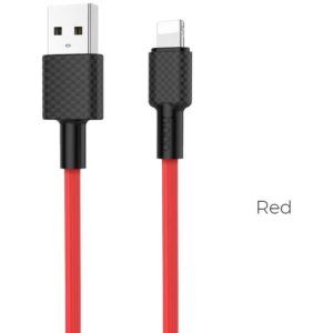 HOCO X29 SUPERIOR STYLE CHARGING DATA CABLE FOR LIGHTNING ΚΟΚΚΙΝΟ