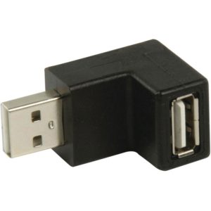 NEDIS CCGP60940BK USB 2.0 Adapter, A Male - A Female, 270° Angled, Black NEDIS.