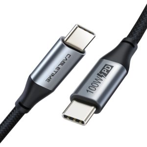 CABLETIME καλώδιο USB Type-C C160, PD 100W, 5A, 1m, μαύρο 5210131037997.