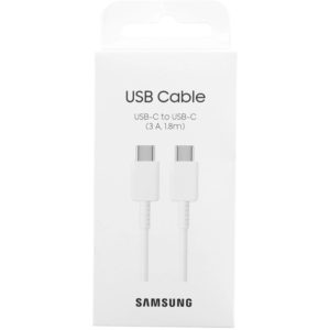 Καλώδιο σύνδεσης Samsung EP-DX310JWEGEU USB-C σε USB-C Λευκό Original 3A 1.8m.