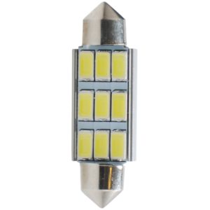 M-Tech ΛΑΜΠΑΚΙΑ ΠΛΑΦΟΝΙΕΡΑΣ C5W/C10W 12V 0,96W SV8,5 42mm CAN-BUS+RADIATOR LED 9xSMD5630 PREMIUM ΛΕΥΚΟ 1ΤΕΜ.