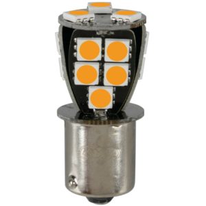 Lampa P21W 24/32V Ba15s 110lm 18xSMDx1CHIP LED CAN-BUS (ΦΟΥΝΤΟΥΚΙ) ΠΟΡΤΟΚΑΛΙ BLISTER​ LAMPA - 1 TEM..