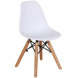 ART Wood Kid Καρέκλα Ξύλο - PP Άσπρο 32x34x57cm ΕΜ123,ΚW (Σετ 4τεμ.).( 3 άτοκες δόσεις.)