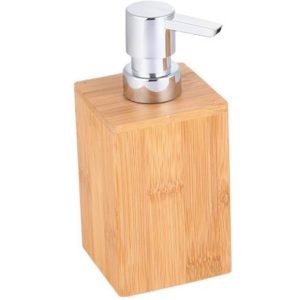 Dispenser για υγρό σαπούνι από bamboo 7x7x16,2εκ..