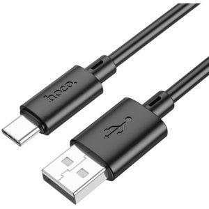 Καλώδιο σύνδεσης Hoco X88 USB σε USB-C 3.0A για Γρήγορη Φόρτιση και Μεταφορά Δεδομένων 1m Μαύρο.