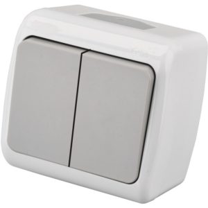 Entac 105 Stephan surface mounted wall switch serial switch IP54.