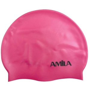 Σκουφάκι Κολύμβησης Παιδικό AMILA Ροζ 47019.