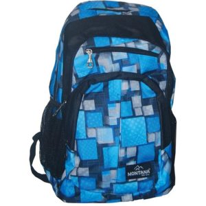 Montana τσάντα πλάτης εφηβική μπλε με 1 θήκη 40x28x13εκ..