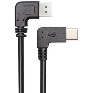 POWERTECH Καλώδιο USB σε USB Type-C CAB-U135, 90°, Dual Easy USB, 1m CAB-U135.