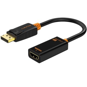 CABLETIME αντάπτορας DisplayPort σε HDMI AV586, 1080p, 0.2m, μαύρος 5210131038970.