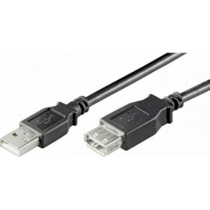 Καλώδιο MediaRange USB 2.0 Extension AM/AF 5.0M Black (MRCS108).