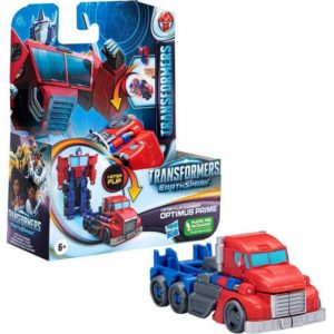 Hasbro Transformers: Earthspark 1-Step Flip Changer - Optimus Prime Action Figure (F6716).