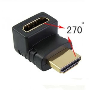 Adapter CHA-012 HDMI (A) αρσενικό σε HDMI (A) θηλυκό 270 μοίρες.