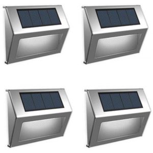 123LED Solar Stair Lighting Sherpa Silver (4 pieces) (LDR09067).