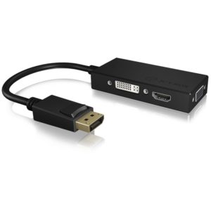 ICY BOX IB-AC1031 ADAPTER DP TO HDMI/ DVI-D/VGA /60233 ICY BOX.