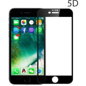 POWERTECH Tempered Glass 5D Full Glue για iPhone 8 Plus, Black TGC-0237.