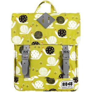 8848 BACKPACK FOR CHILDREN WITH SNAILS PRINT YELLOW 440-055-004