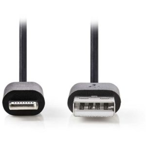 NEDIS CCGP39300BK10 Sync and Charge Cable Apple Lightning 8-pin Male-USB A Male, NEDIS.