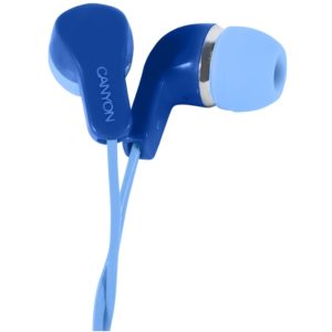 Canyon earphones EPM-02 Mic 1.2 m Blue - CNS-CEPM02BL. CNS-CEPM02BL.
