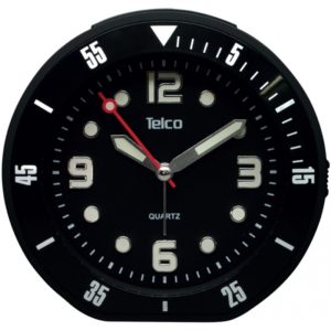 Telco Αναλογικό ρολόι με rubber Μαύρο 2809
