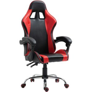 ArteLibre Καρέκλα Γραφείου Gaming BRAY Κόκκινο/Μαύρο PVC 67x50x120-127cm.( 3 άτοκες δόσεις.)