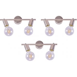 Home Lighting SE 137-2AN (x3) Soma Packet Nickel mat adjustable spotlight+ 77-8861( 3 άτοκες δόσεις.)