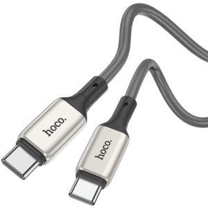 Καλώδιο σύνδεσης Hoco X66 Howdy PD 60W USB-C σε USB-C 3.0A Γκρι 1m.