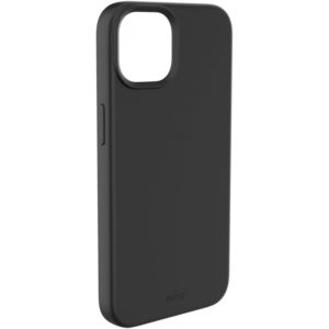 PURO Cover Silicon with microfiber inside για iPhone 14 6.1- Μαύρο